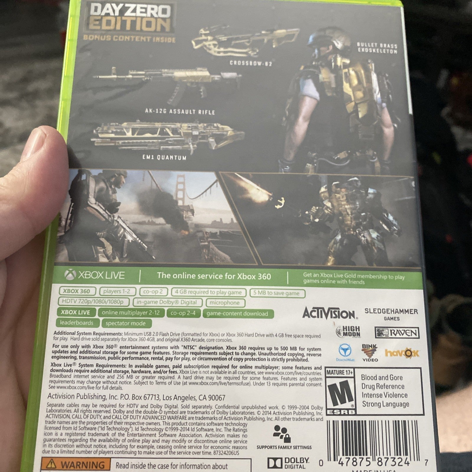 Call of Duty: Advanced Warfare Day Zero Edition - Xbox 360 - Tested