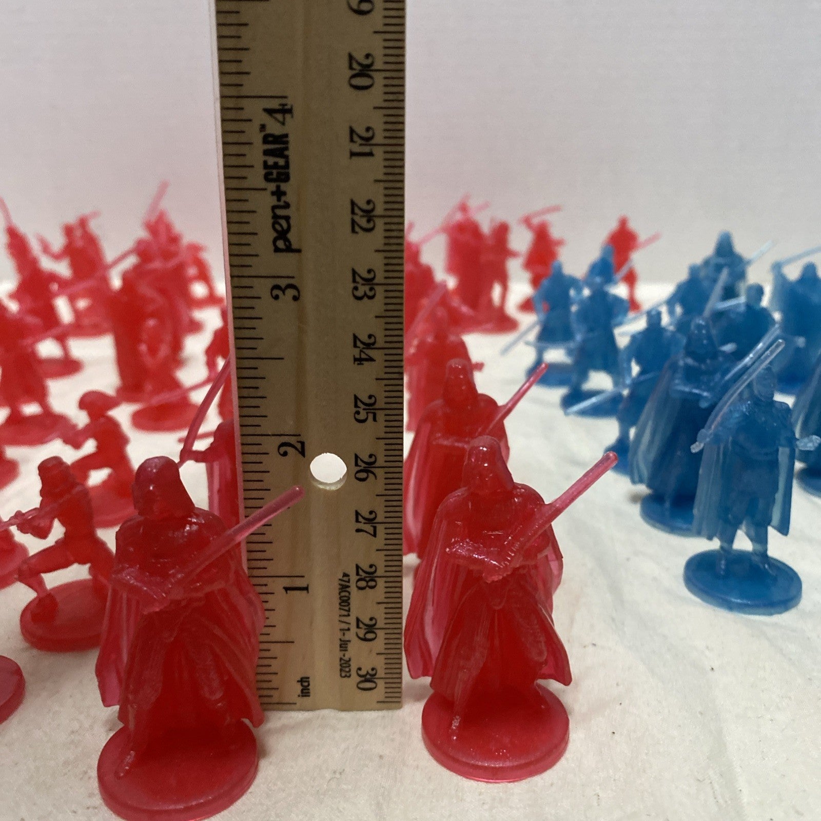 72 Star Wars Loose Hologram Red Blue Mini Figures - Star Wars Saga 2006-2007