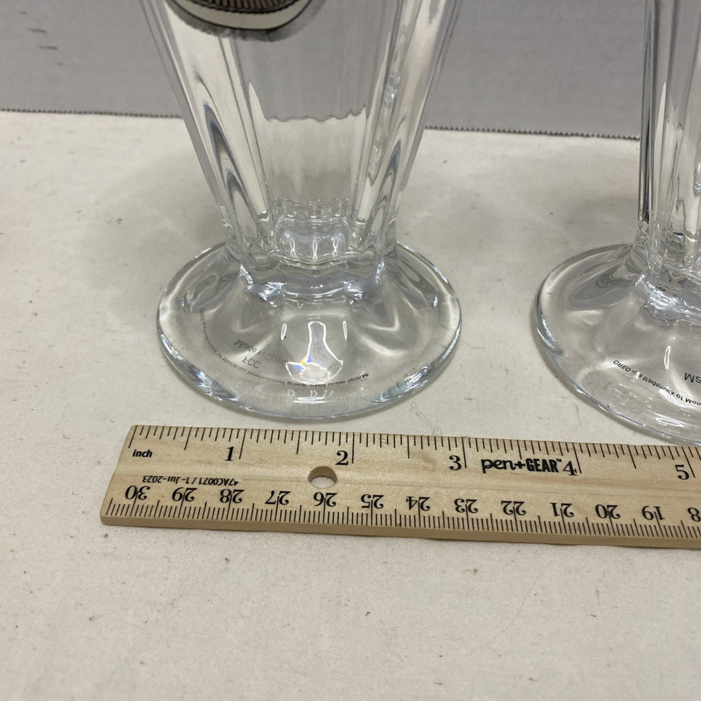 Oreo Cookie Milkshake Fluted Sundae Drinking Glasses Set of 2