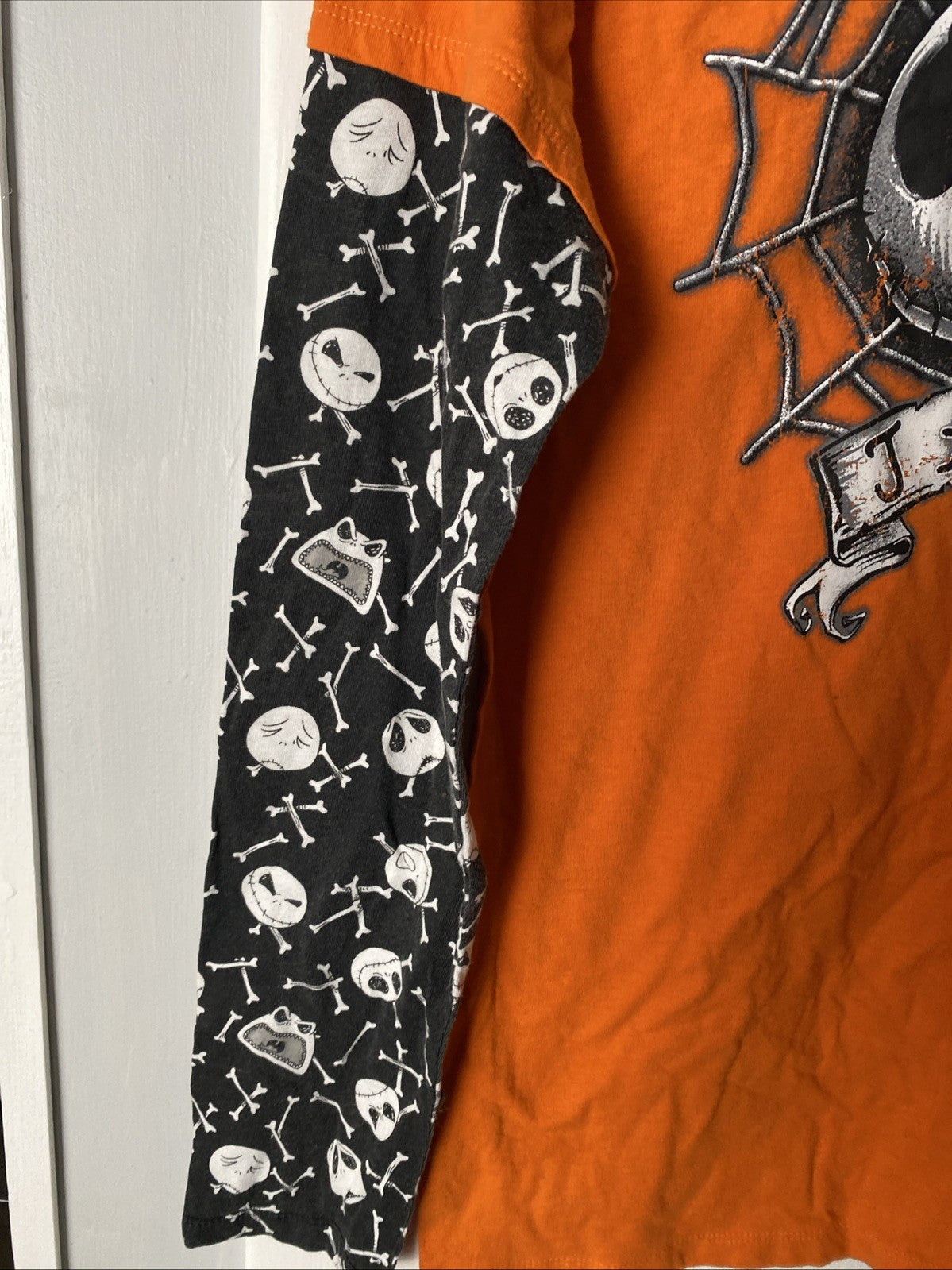 Halloween DISNEY Tim Burton Nightmare Before Christmas Jr XL 15/17 Long Sleeve