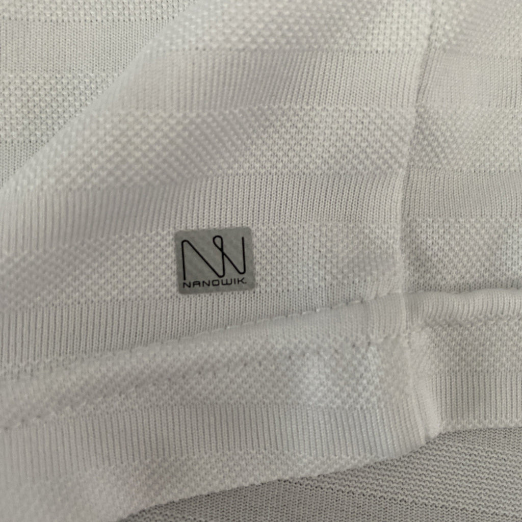 Wilson Bela men’s medium golf shirt white short sleeves Free Ship