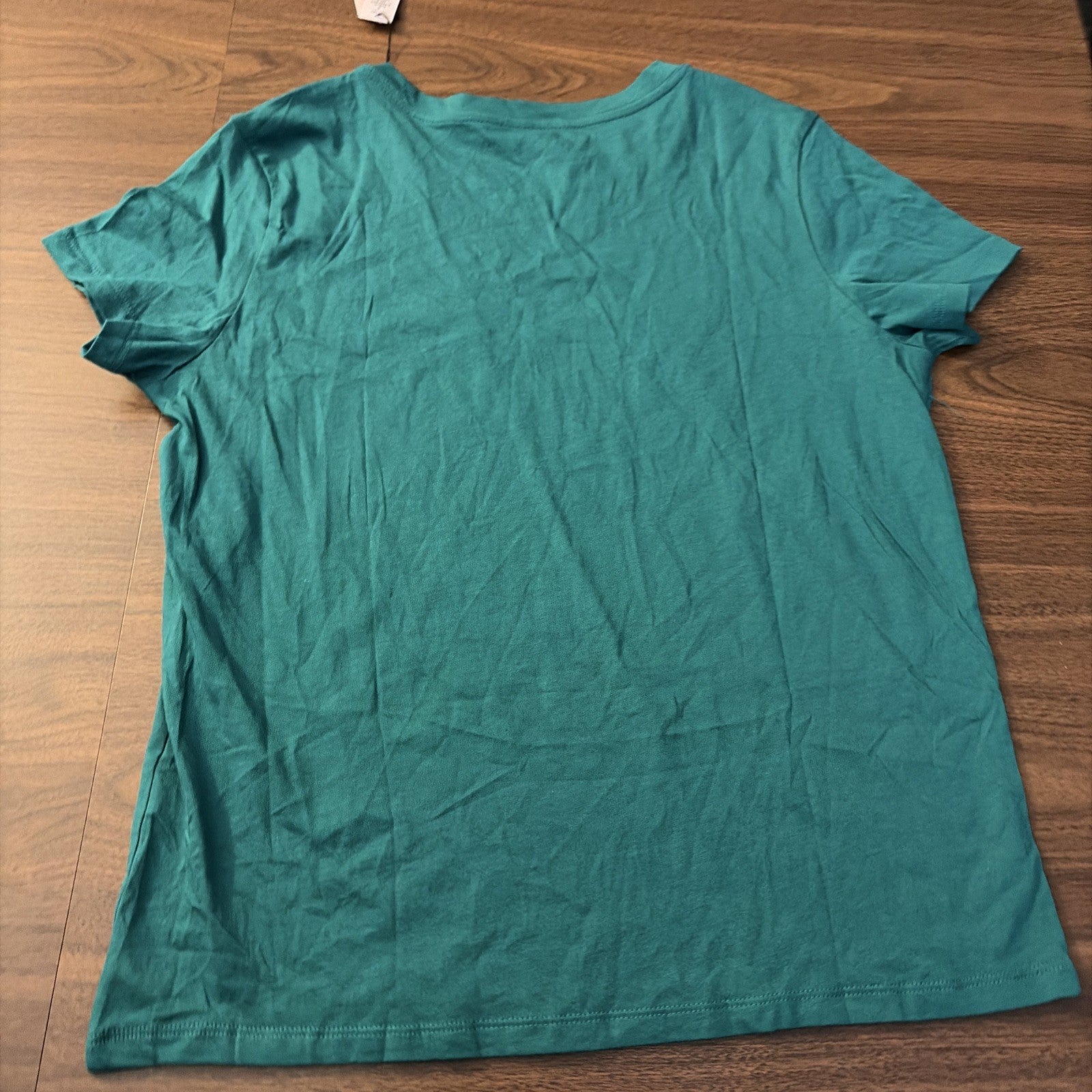 Victorias Secret Shirt Womens Small Green Pink Graphic 