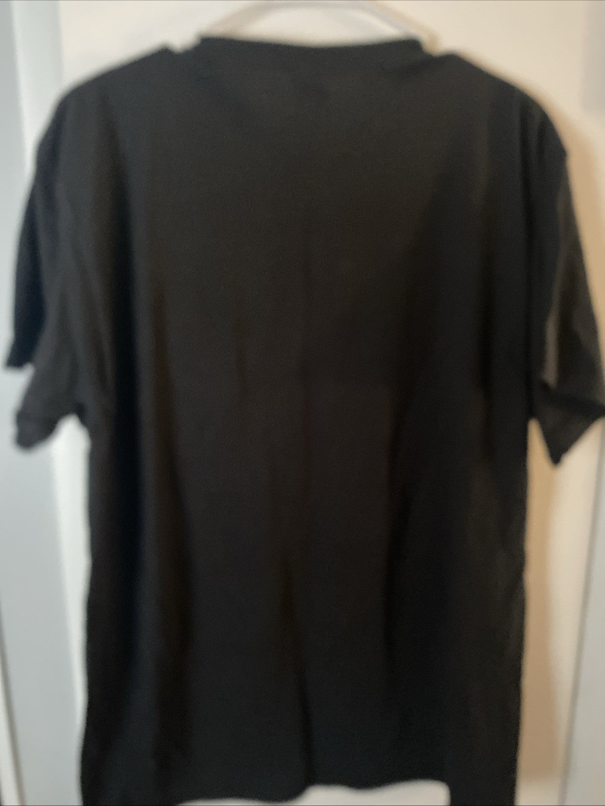 Men's 	American Flag in Guns Logo Short Sleeve Shirt (Size: L)