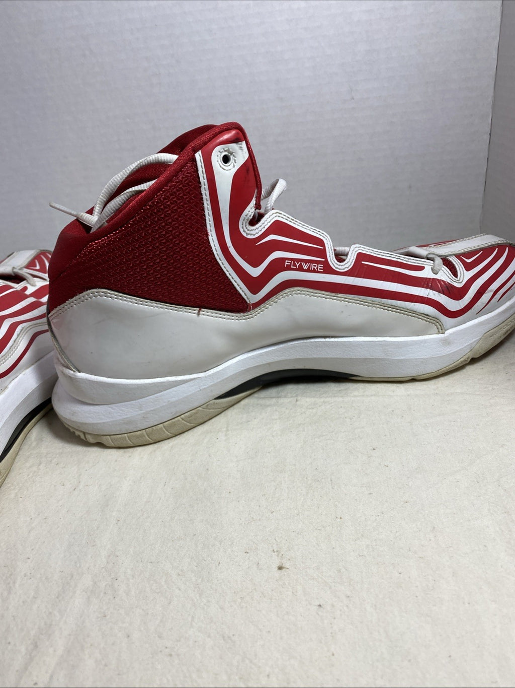 ~Men's Nike Air Jordan Aero Mania Flywire Sneakers ! Sz 12 Red/White