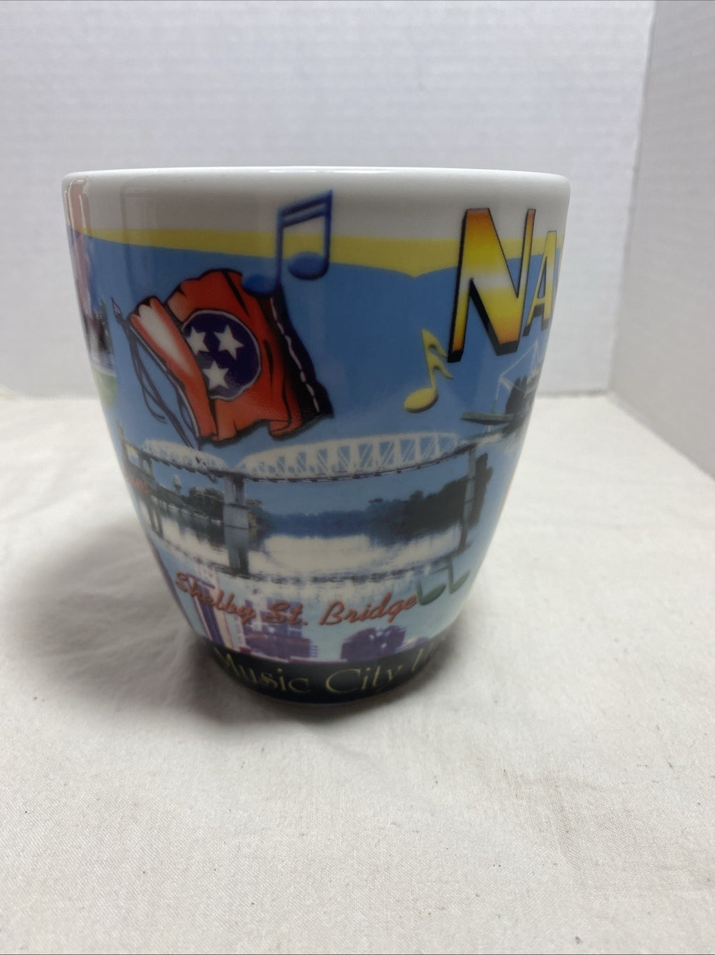Guitar mug Nashville Tennessee Music City Country Music Coffee Tea Mug cup