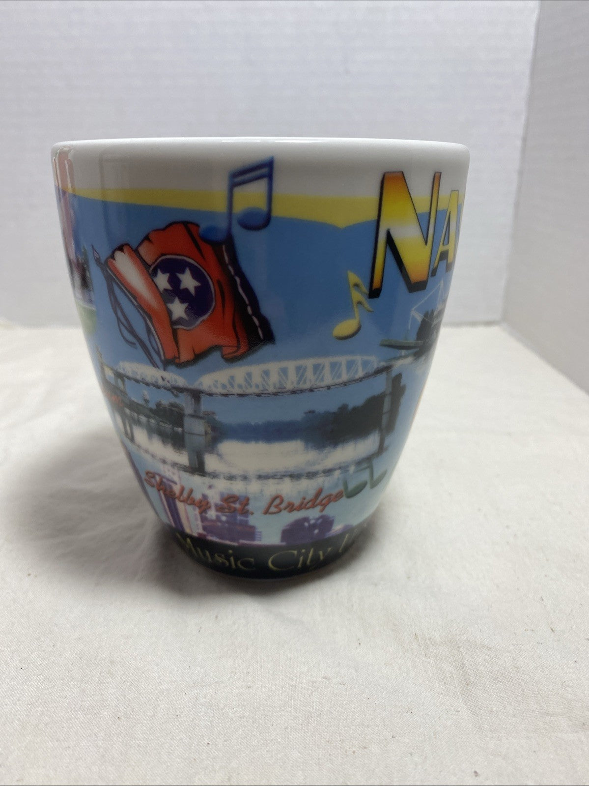 Guitar mug Nashville Tennessee Music City Country Music Coffee Tea Mug cup