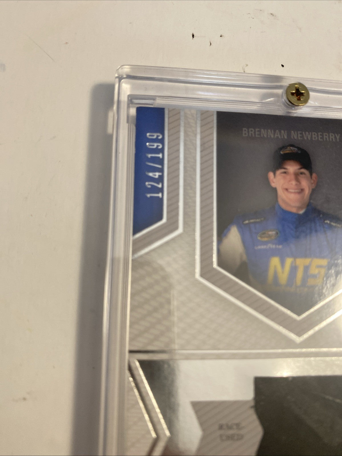 Brennan Newberry Press Pass Magnificent Materials 2013 Card MM-BN Race-Used Shoe