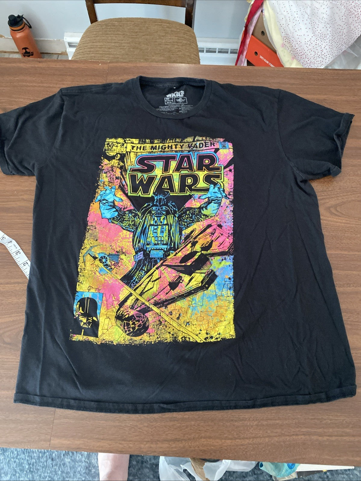 Star Wars Shirt Mens Large Mighty Vader Comic Graphic Tee T-Shirt Movie Sci-Fi