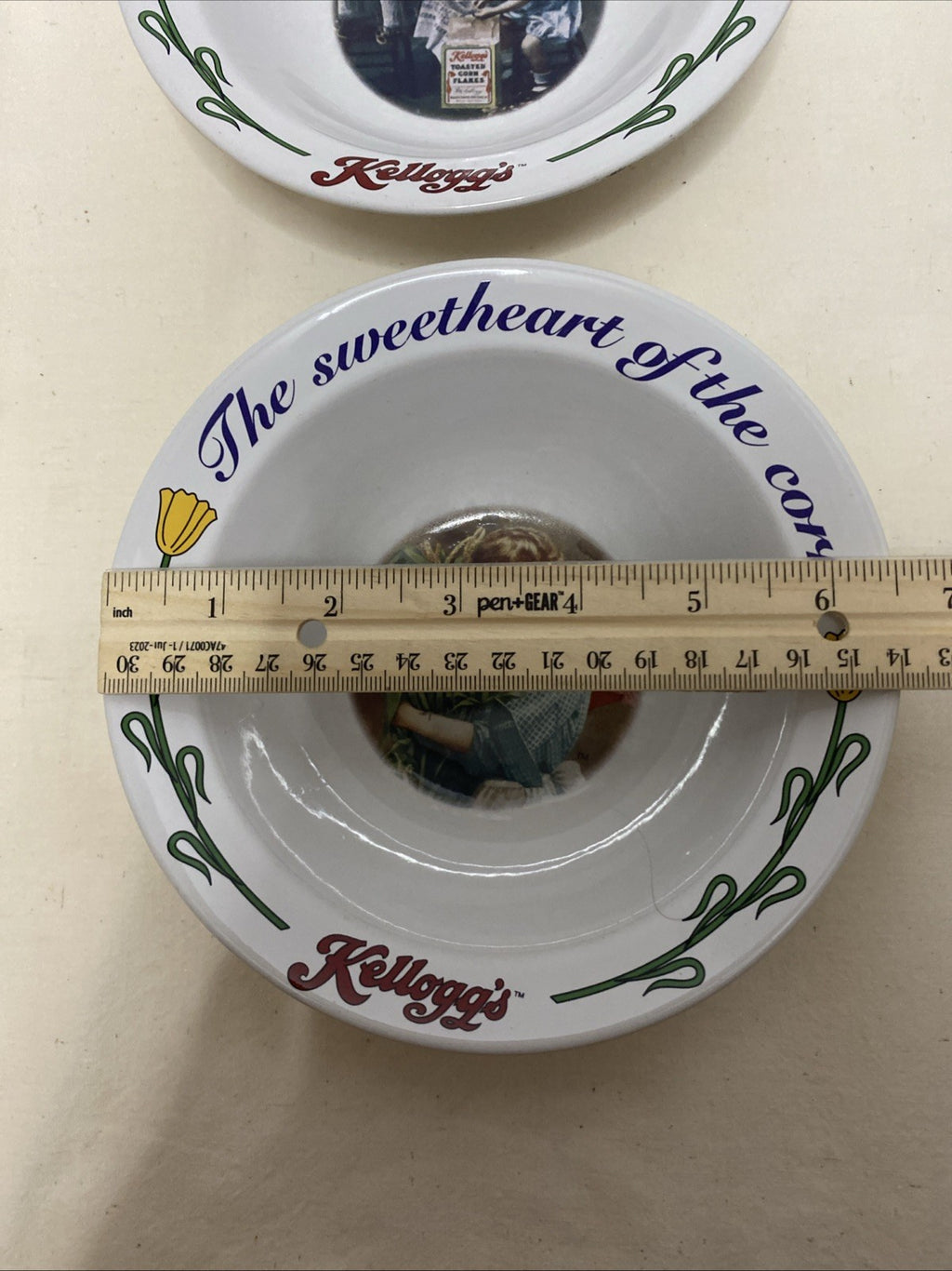 KELLOGG'S COLLECTIBLE CERAMIC CEREAL BOWLS - 90TH ANNIVERSARY 1996 - SET OF 4