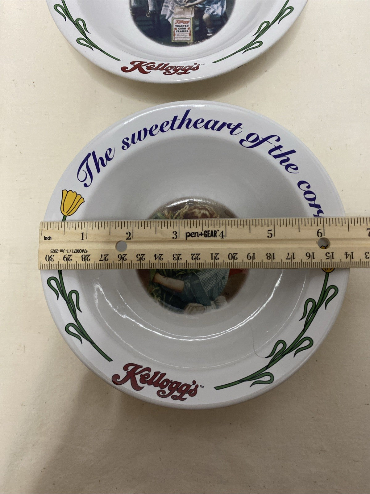 KELLOGG'S COLLECTIBLE CERAMIC CEREAL BOWLS - 90TH ANNIVERSARY 1996 - SET OF 4