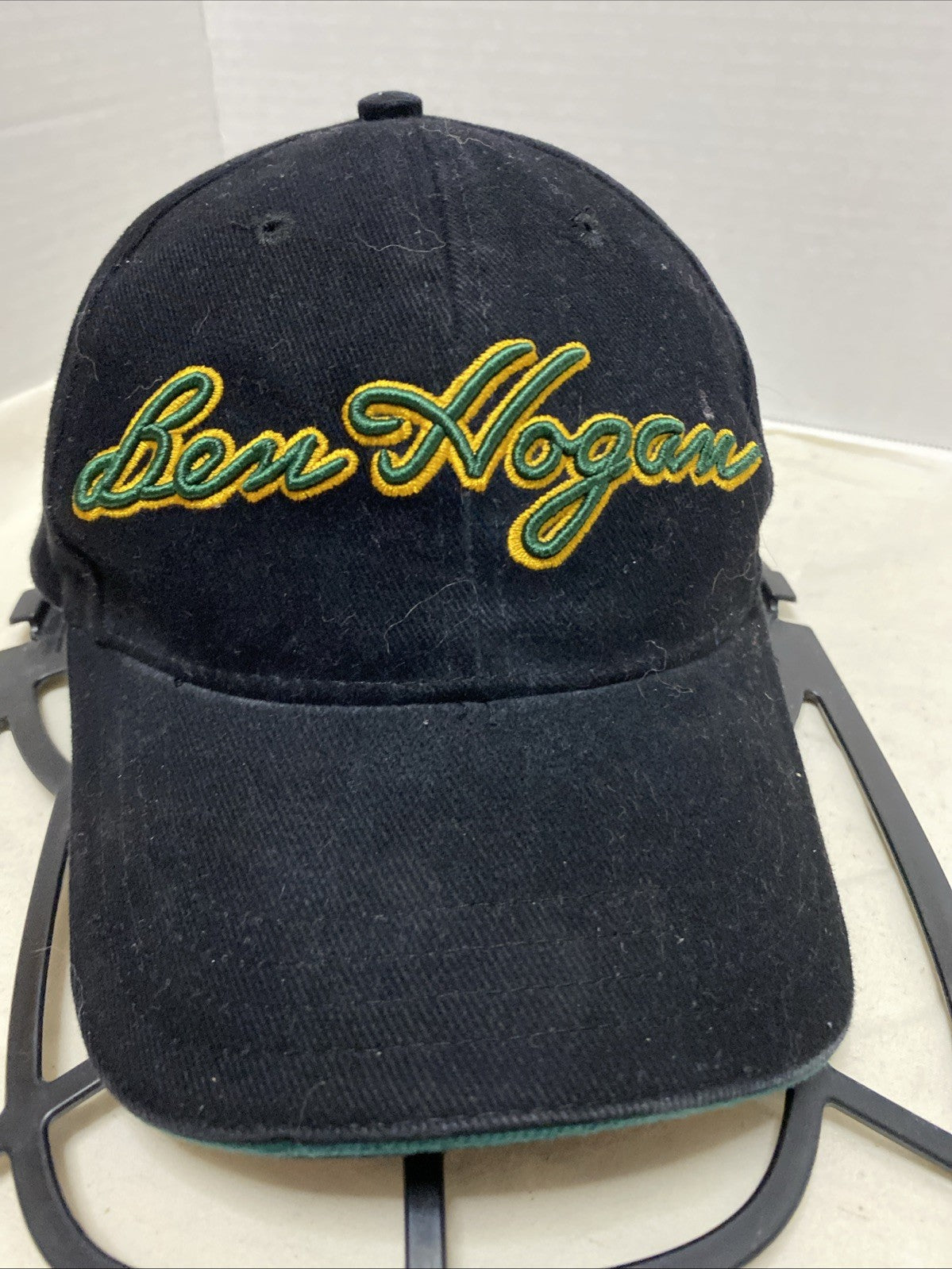 Ben Hogan Hat Cap Strap Back Black Embroidered Golf EST 1953 Mens Adjustable