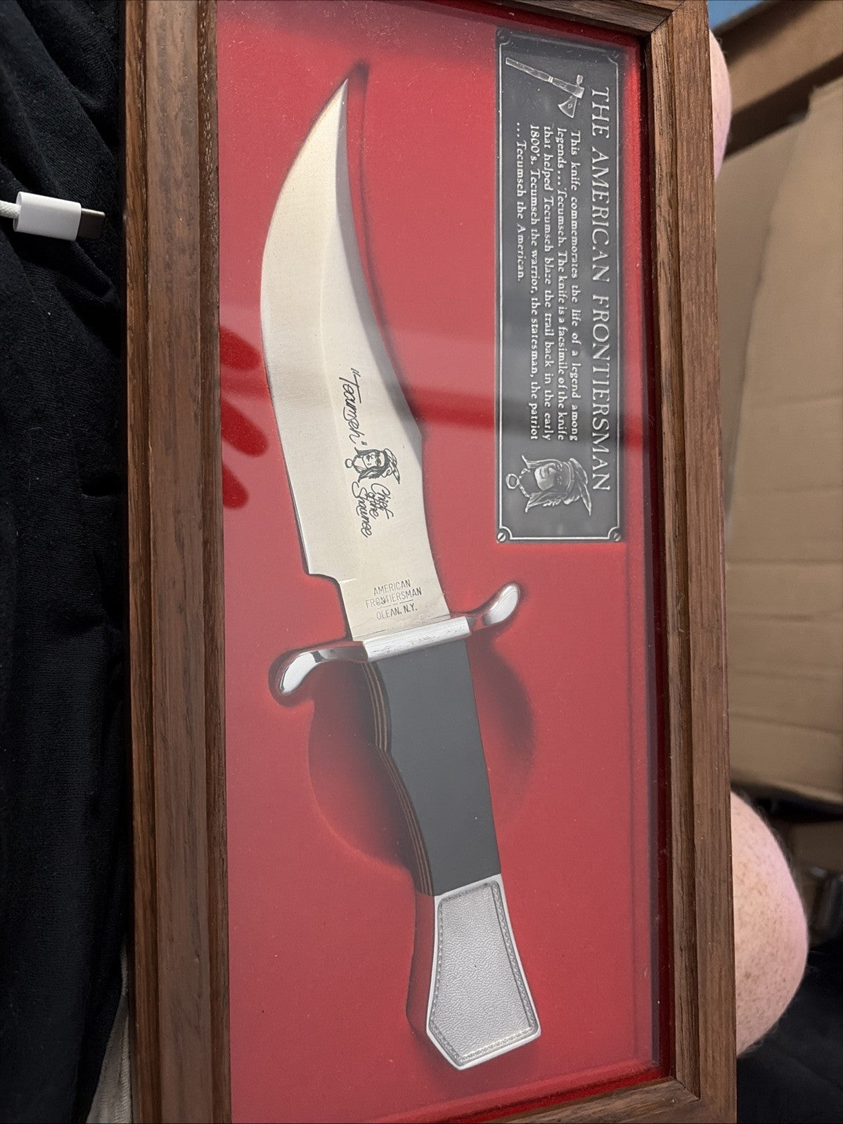 US 1973-75 ALCAS Limited Edition AMERICAN FRONTIERSMAN Fighting Knife & Box