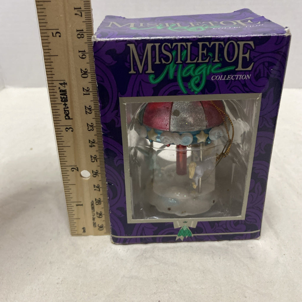 Vintage 1996 Matrix Industries Limited Round Carousel Horses Christmas