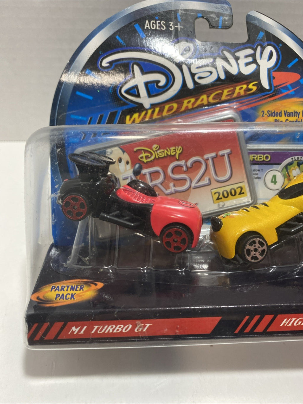 Rare Disney Hasbro 2002 Wild Racers M1 Turbo GT Hightailn' Turbo Die Cast HTF
