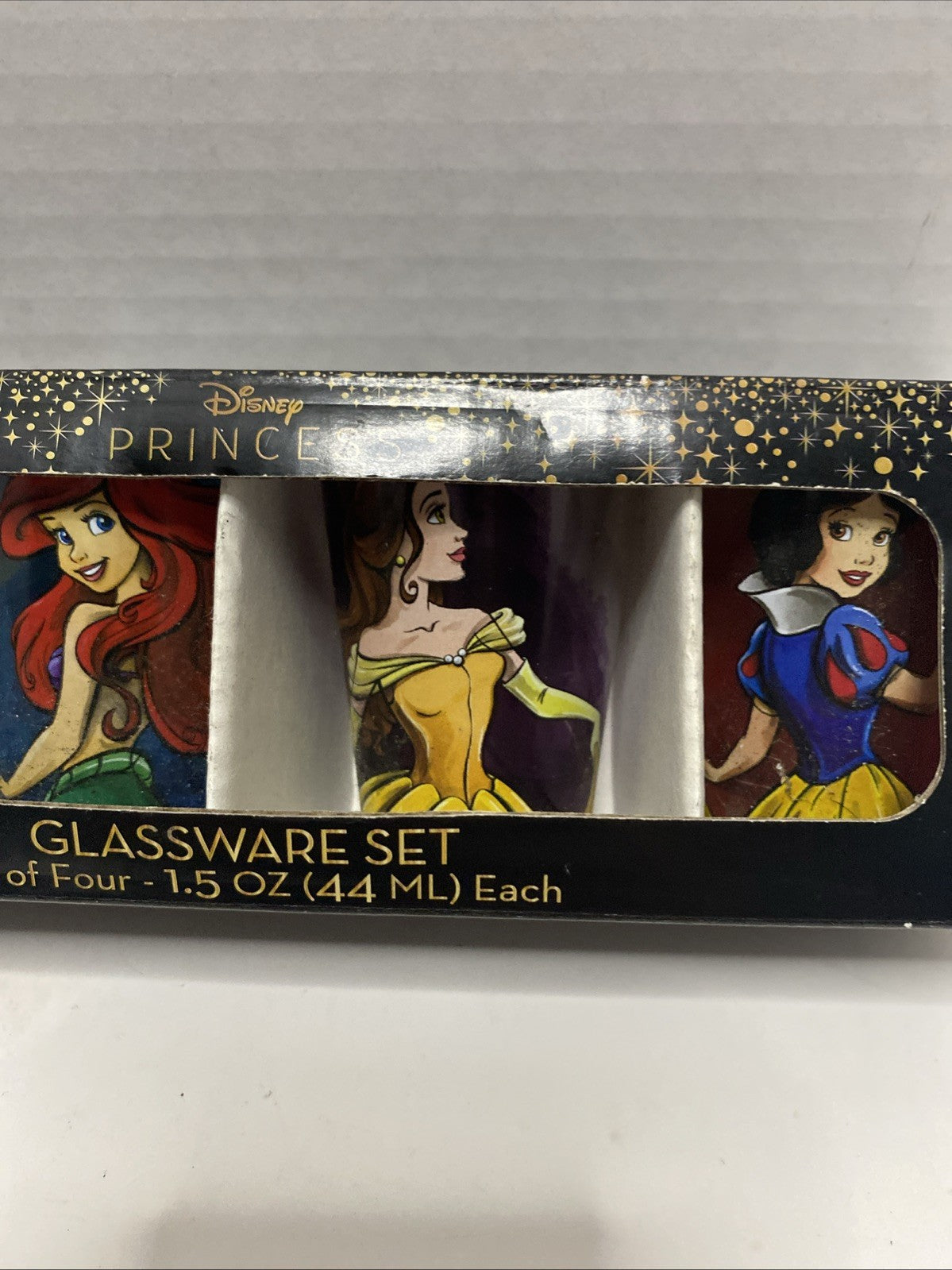 Disney Fashionista Princesses 4 Piece Mini Glass Set