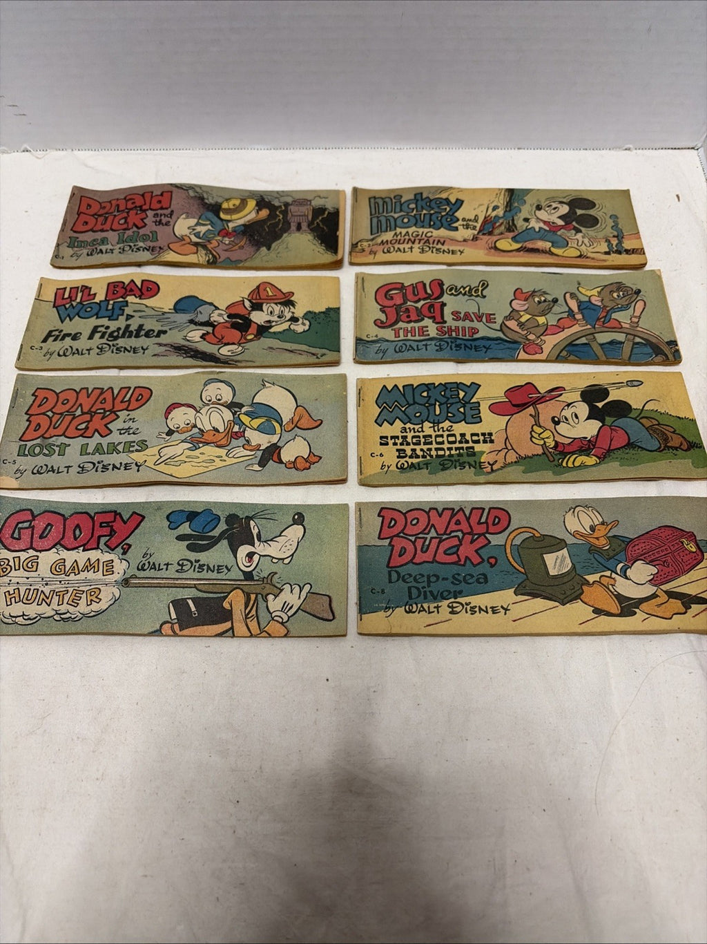 WHEATIES CEREAL PREMIUM MINI GIVEAWAY PROMO SET C MICKEY MOUSE 1 2 3 4 5 6 7 8