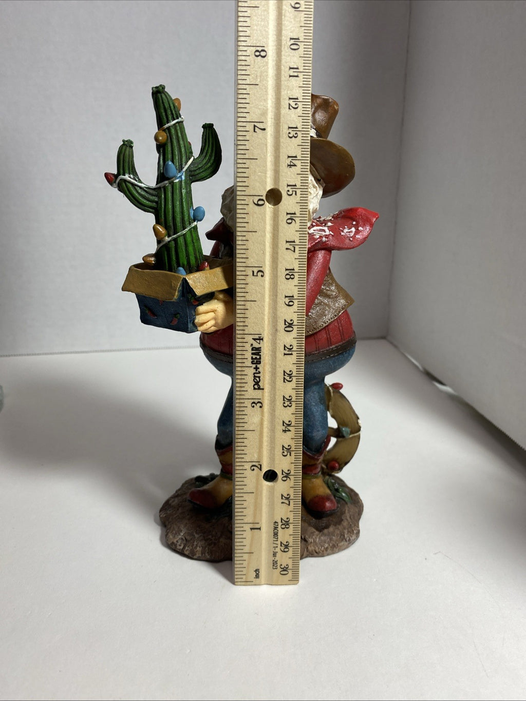 Vintage Shelf Sitting Rodeo Western Cowboy Christmas Cactus Shelf Sitters
