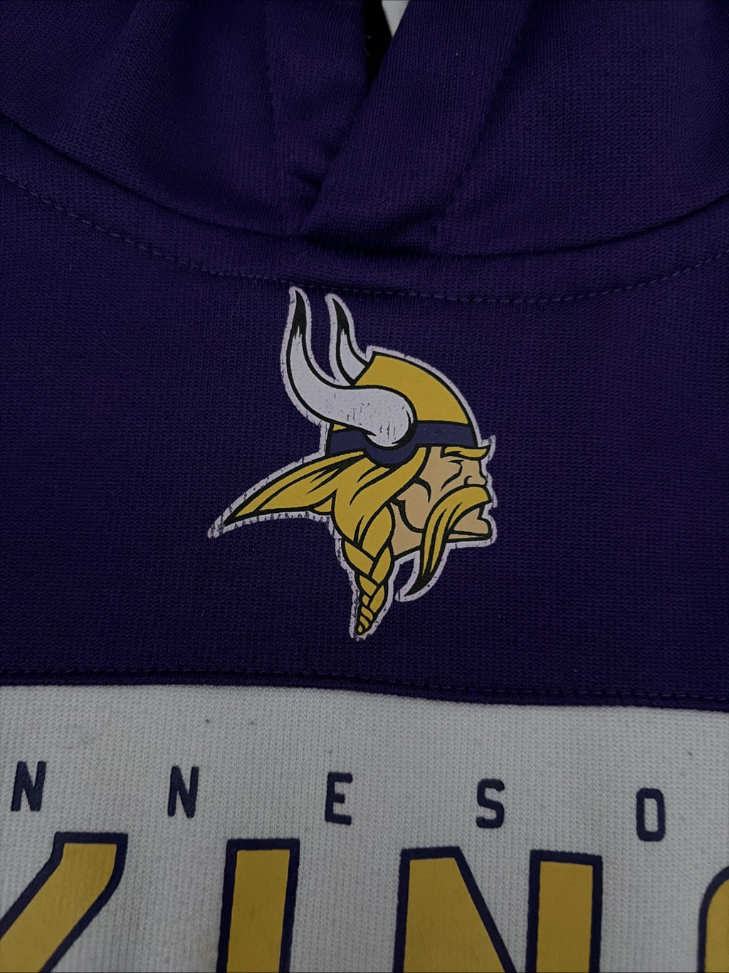 NFL team apparel Minnesota Vikings Youth Small (8) Hoodie. No Strings