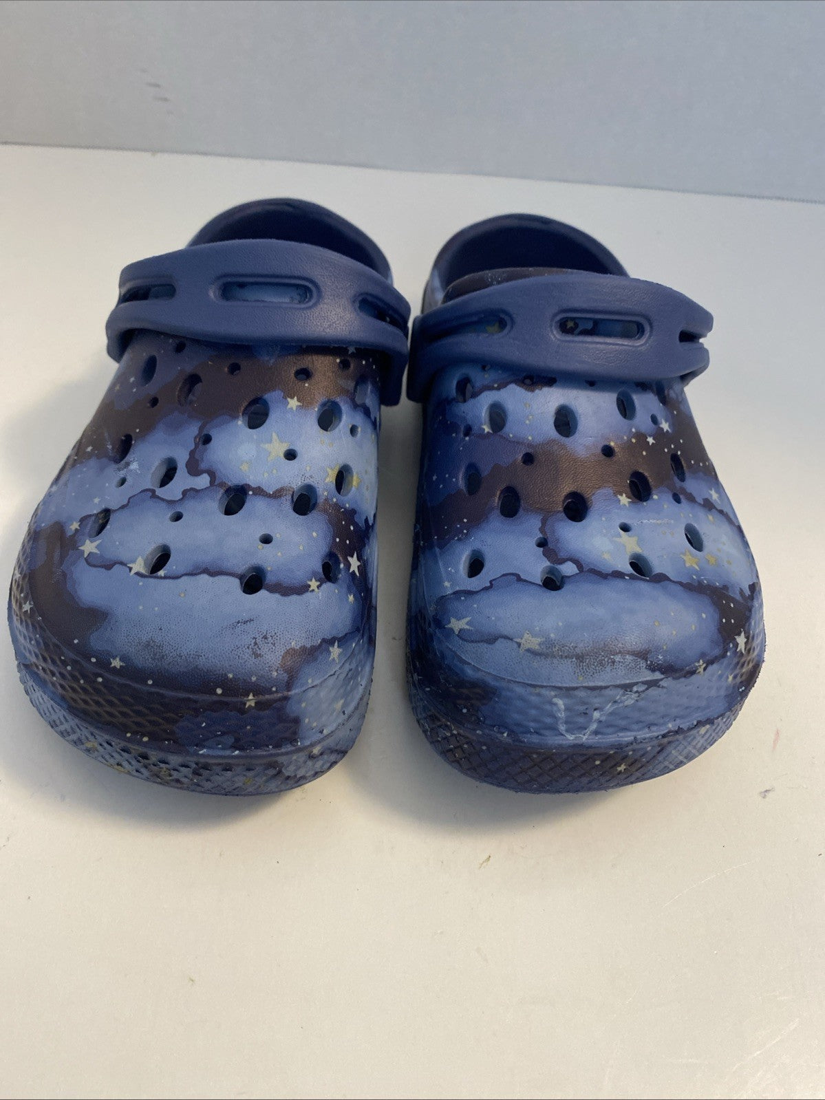 Moc Clogs Youth Size 11/12 Shoes Black/Blue Breathable