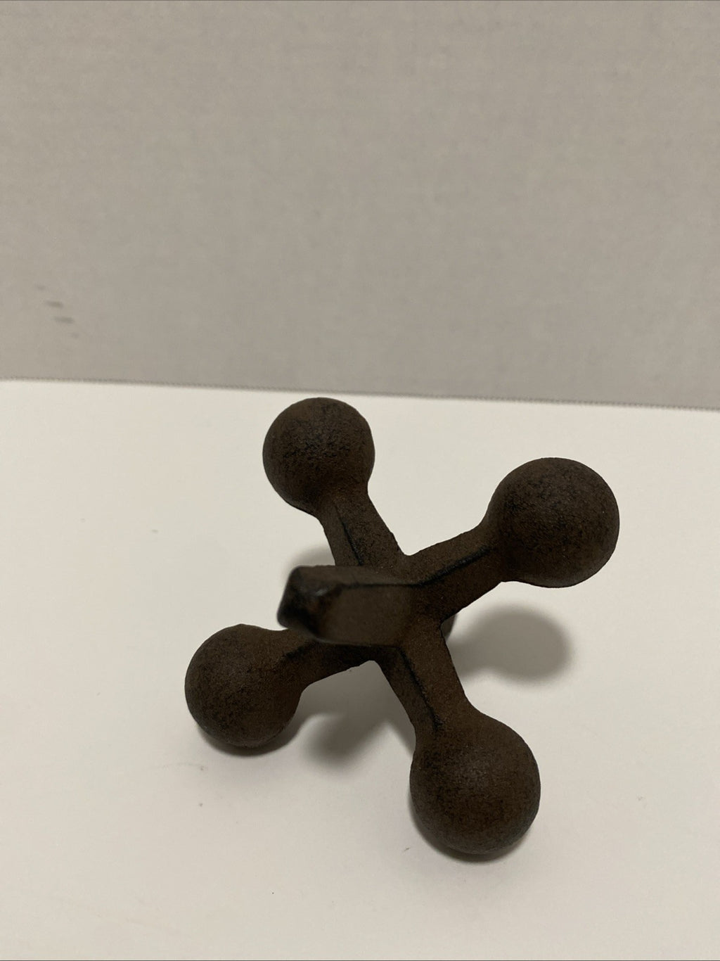 Vintage Cast Iron Jack Bookend Heavy Duty Doorstop Paperweight  4"