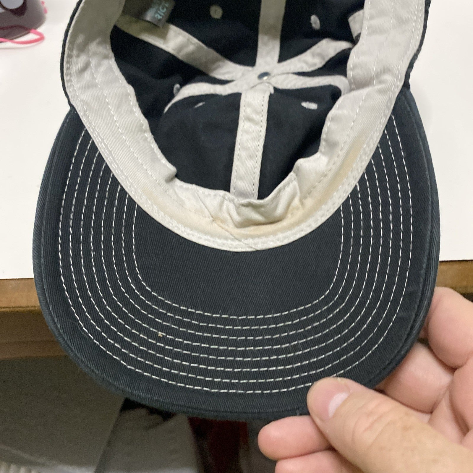 Distric Ball Cap Blue Unisex Distressed