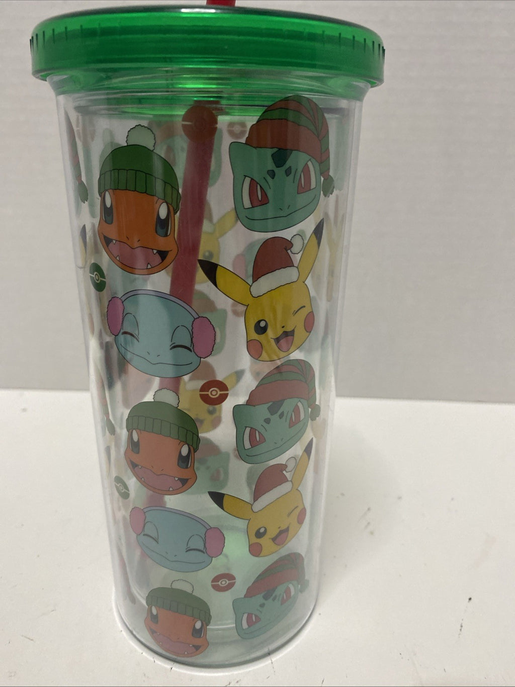NEW Sleigh Bell Bistro Pokemon 20oz Christmas Tumbler 