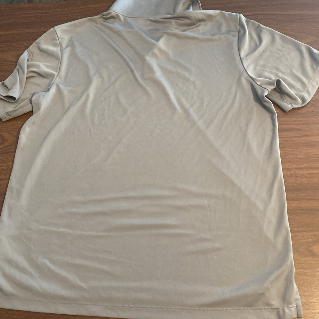 Adidas Golf Polo Gray Short Sleeve Size Large Lightweight