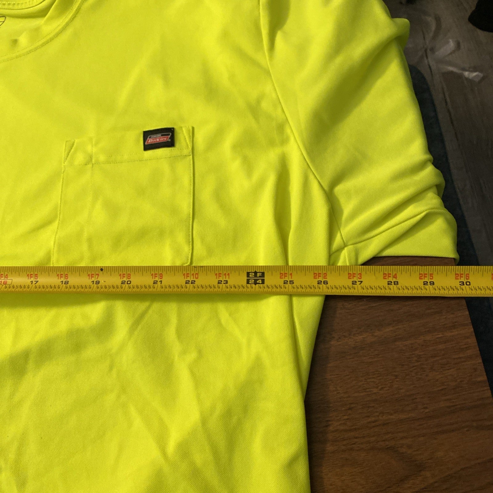 2 dickies 3XL men’s long sleeve safety shirts bright yellow