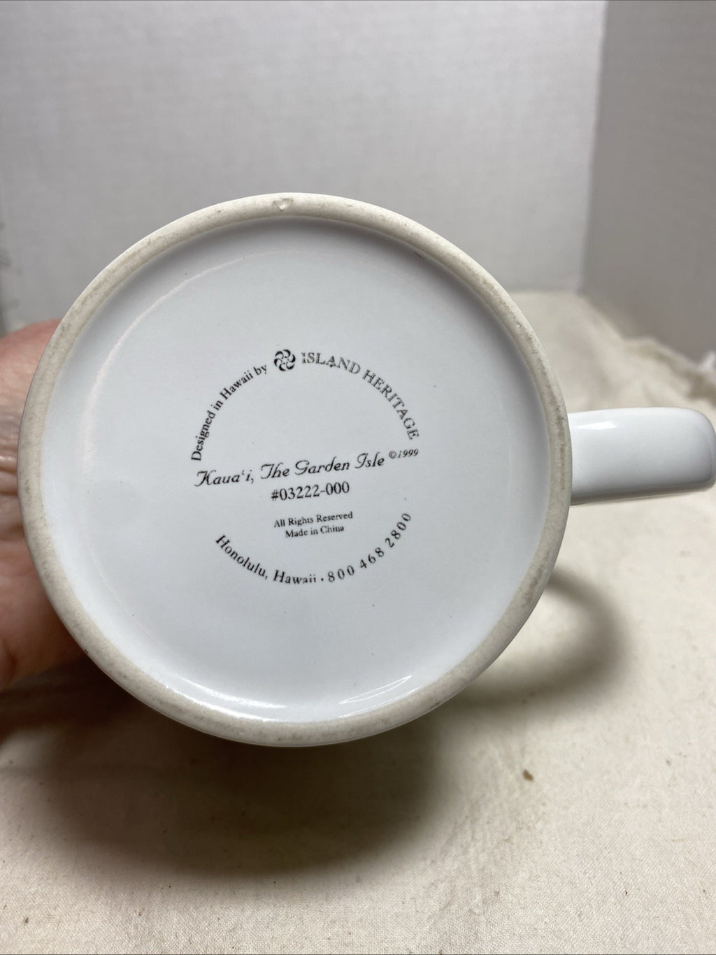 Island Heritage Kaua'i The Garden Isle Coffee Cup Mug 1999