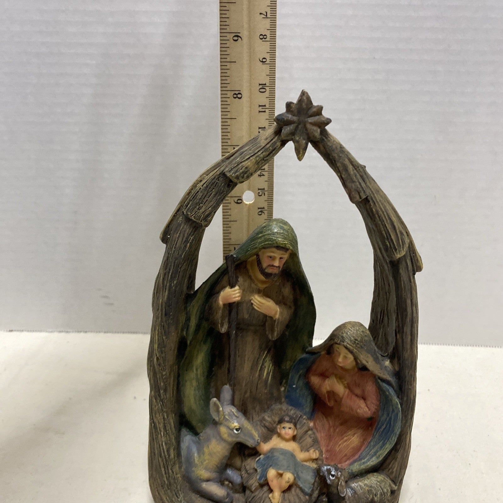 Nativity Scene, Holy Family, Resin