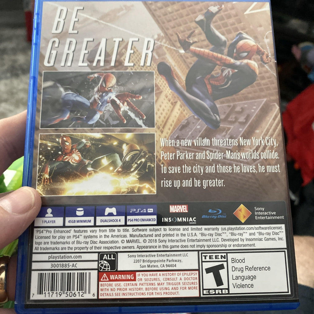 Marvel's Spider-Man (PlayStation 4, 2018)