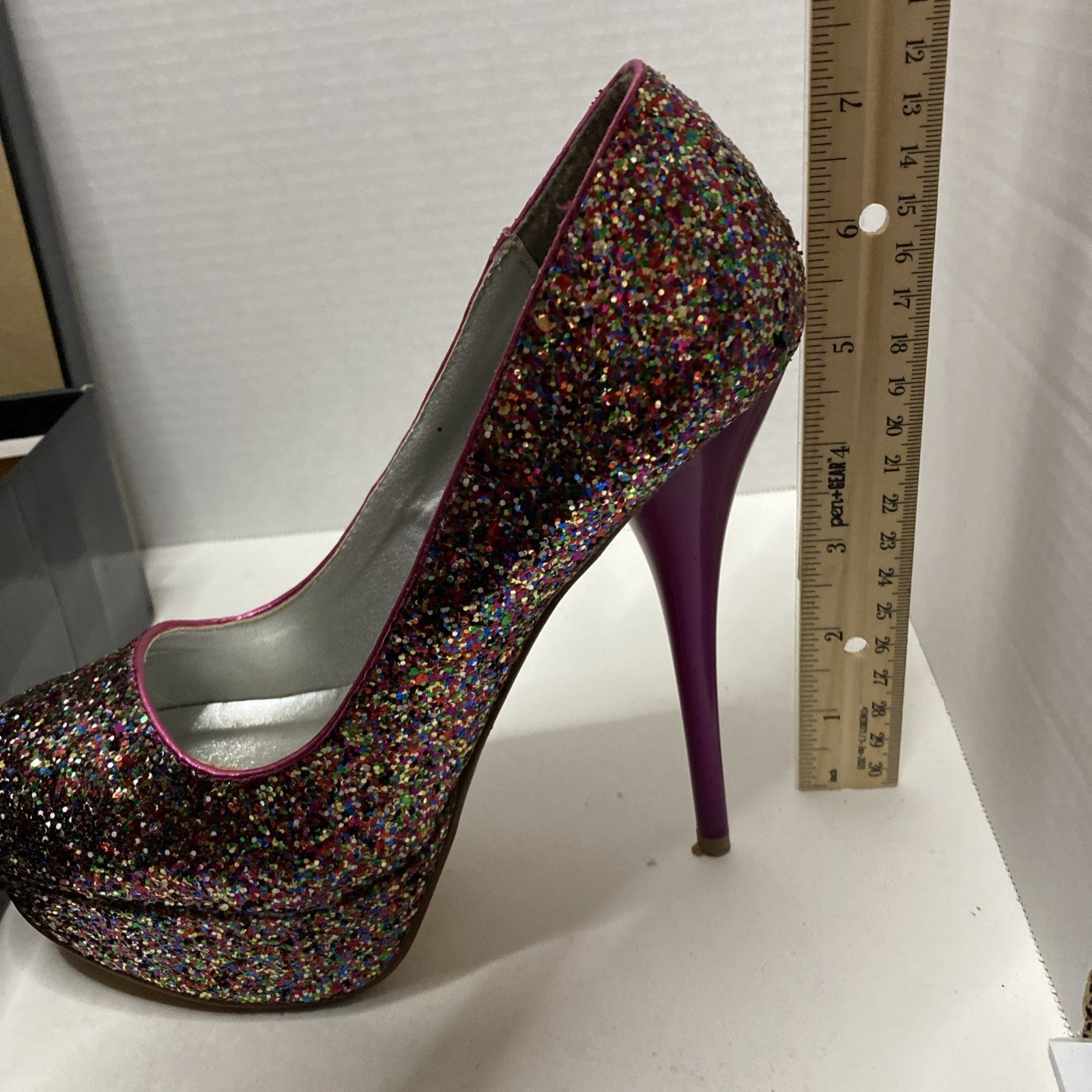 Deb-women shoes formal evening pumps stilettos prom party fuchsia glitter
