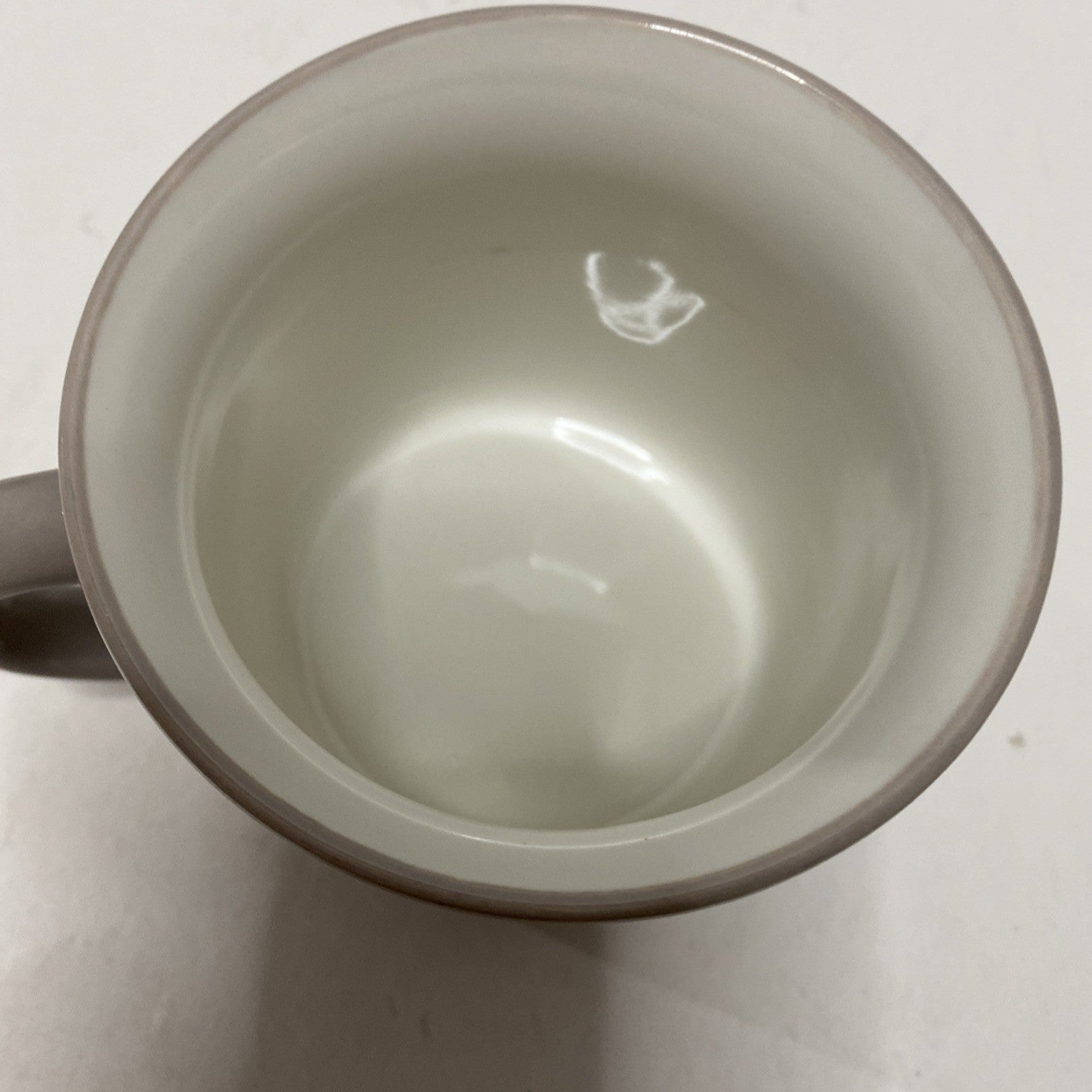Sleigh Bell Bistro NOEL Christmas Holiday Taupe Porcelain Coffee Tea Mug Cup