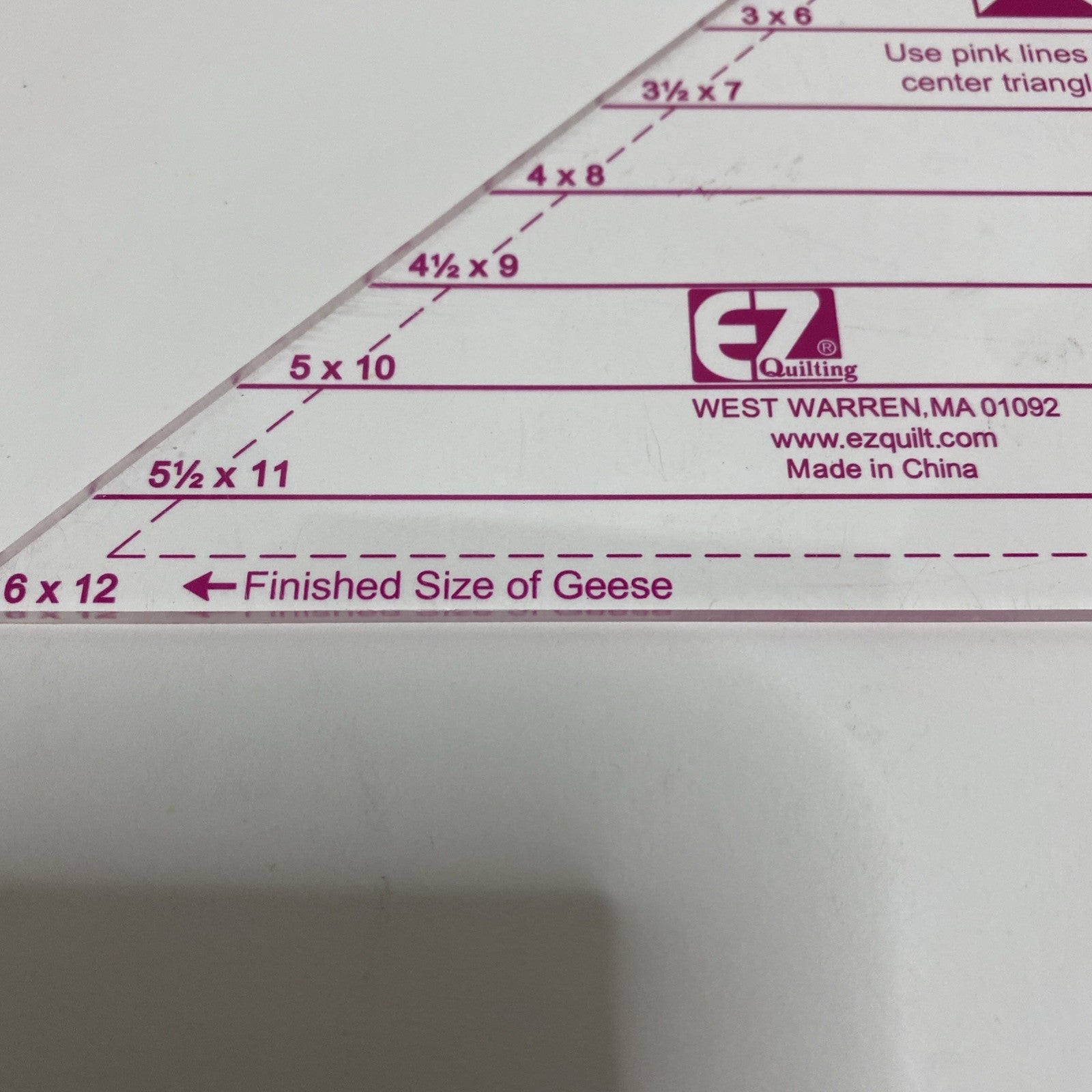 EZ Quilting Easy Star & Geese Ruler-9-1/4"X13" - 8823748