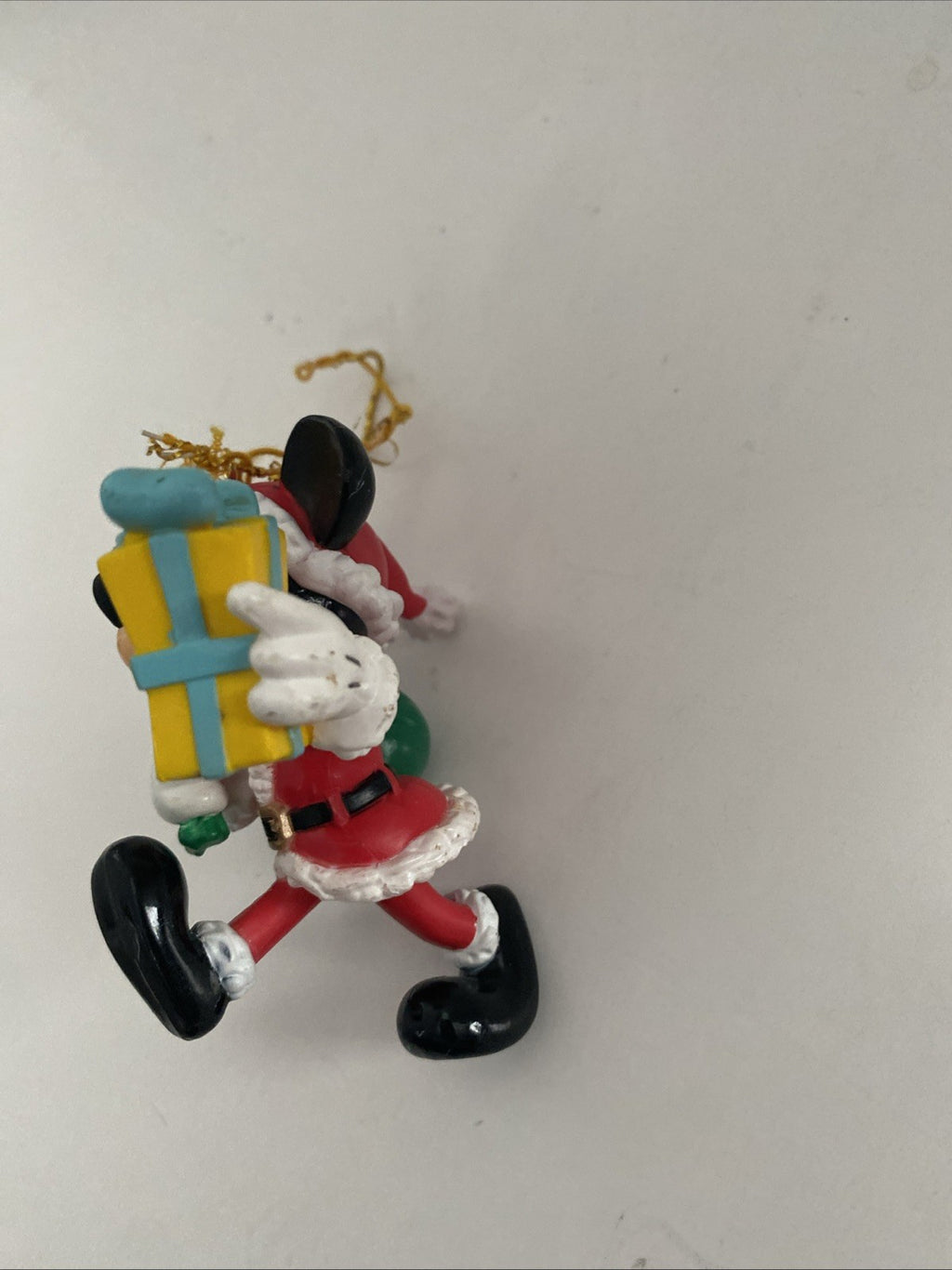 Enesco Disney Mickey Unlimited Santa Mickey Mouse Christmas Ornament w Orig Box
