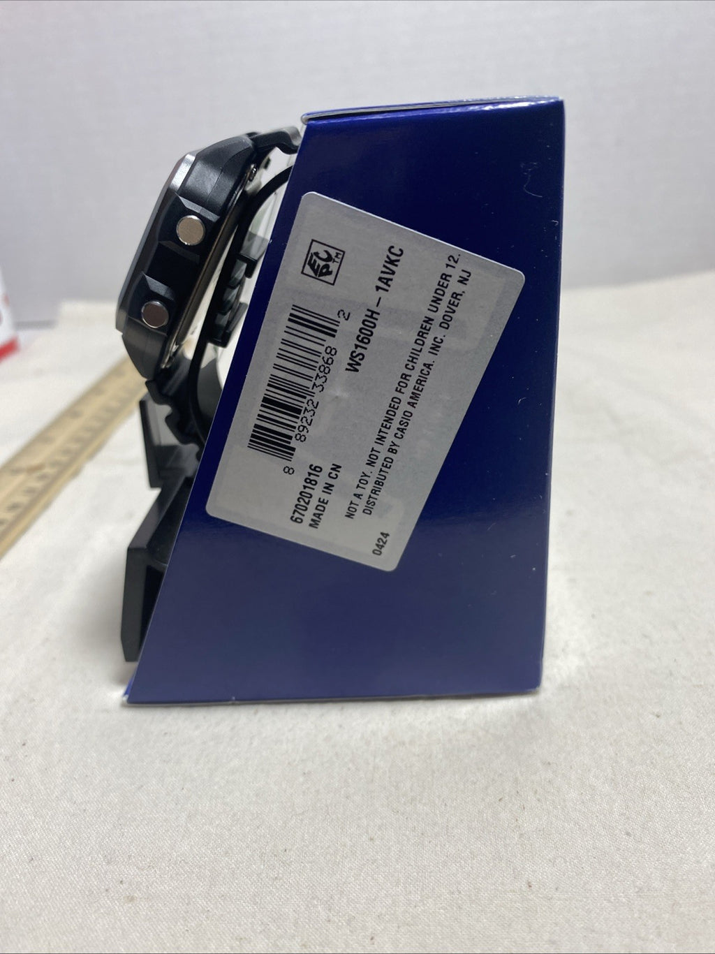 Brand New Casio World Time 10 Year Battery WR100M Black Watch