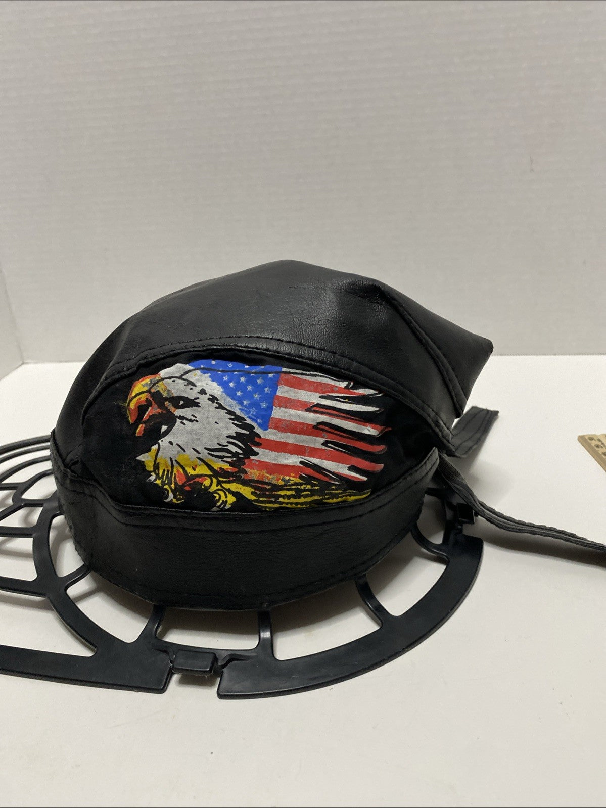 USA Flag & Eagle Leather Wrap Hat Durag Bandanna Headwrap