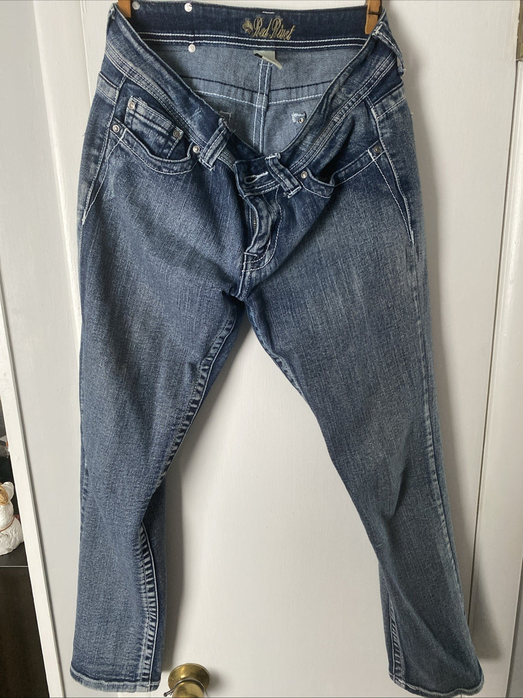 Red Rivet Womens Size 7 Blue Jeans Skinny Leg  Jeans