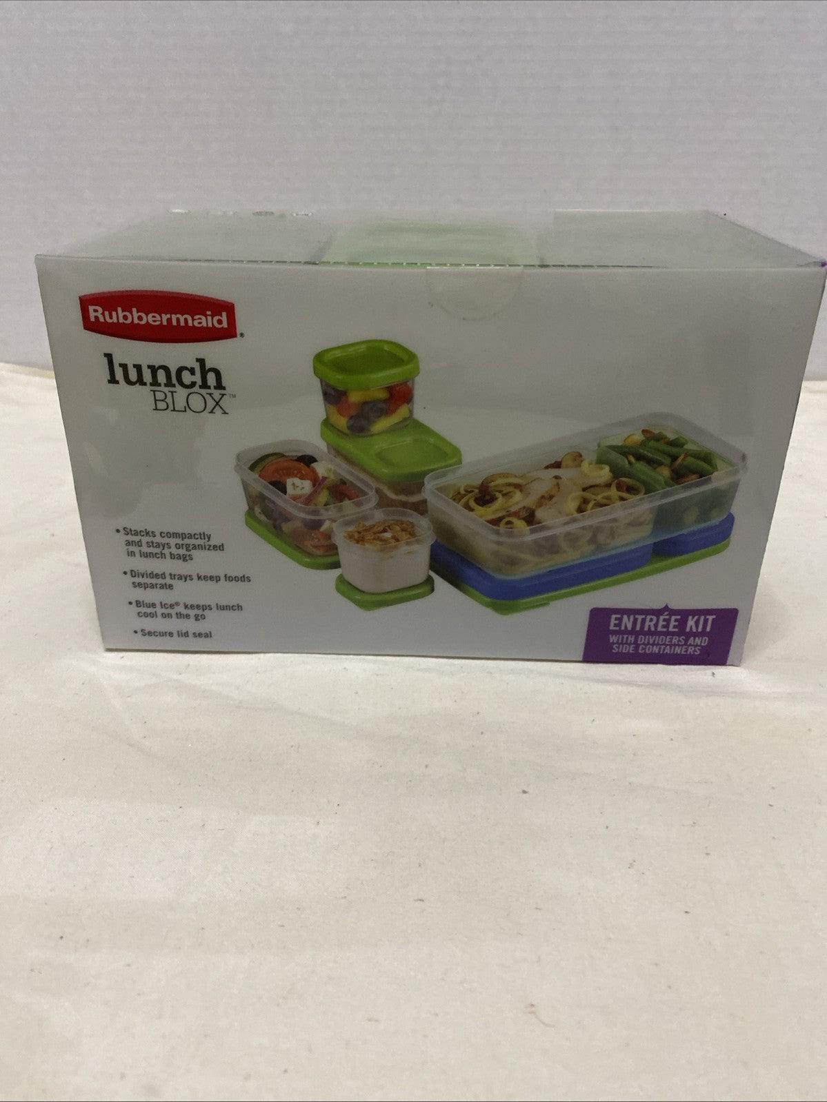 Rubbermaid Lunch BLOX Entree Kit w/Blue Ice Made in USA