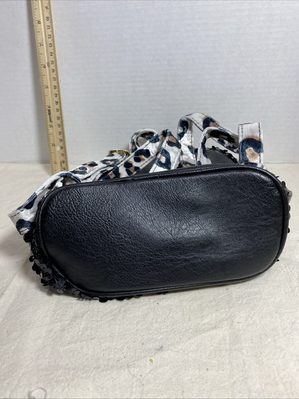 Fur Cat Face Purse Backpack Bag Satchel Girls Justice-Kitty Leopard Sequined