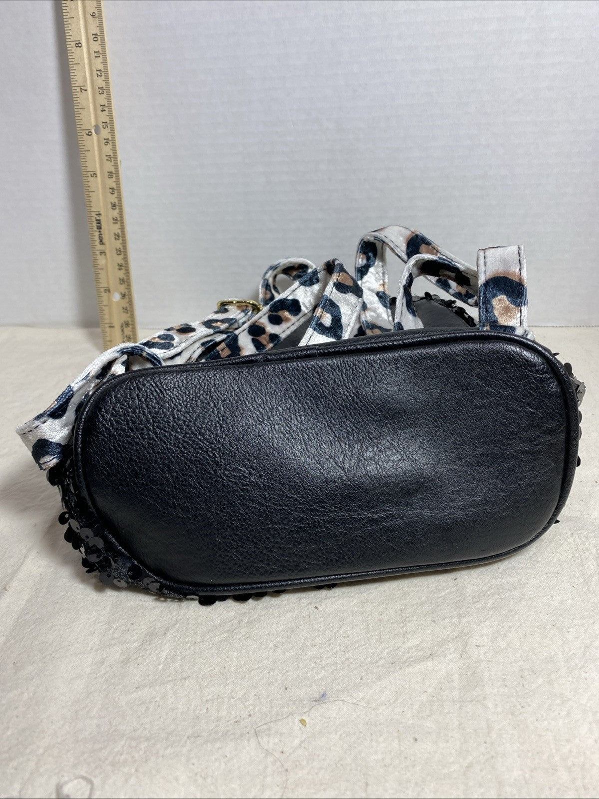 Fur Cat Face Purse Backpack Bag Satchel Girls Justice-Kitty Leopard Sequined