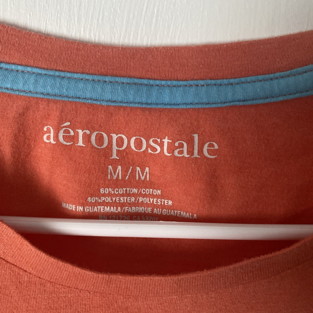 Girls Aeropostale peach Tee Shirt, Size Medium
