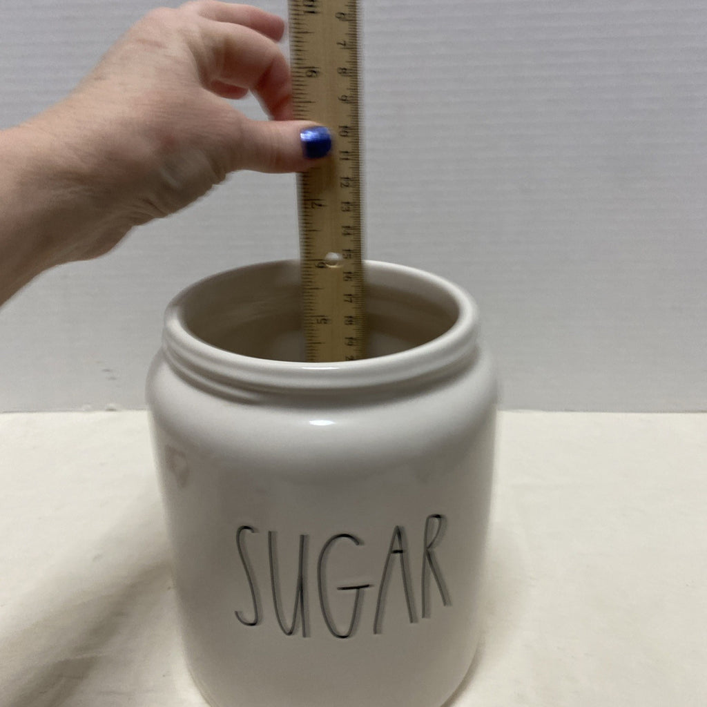 Rae Dunn ceramic large letters “Sugar” canister