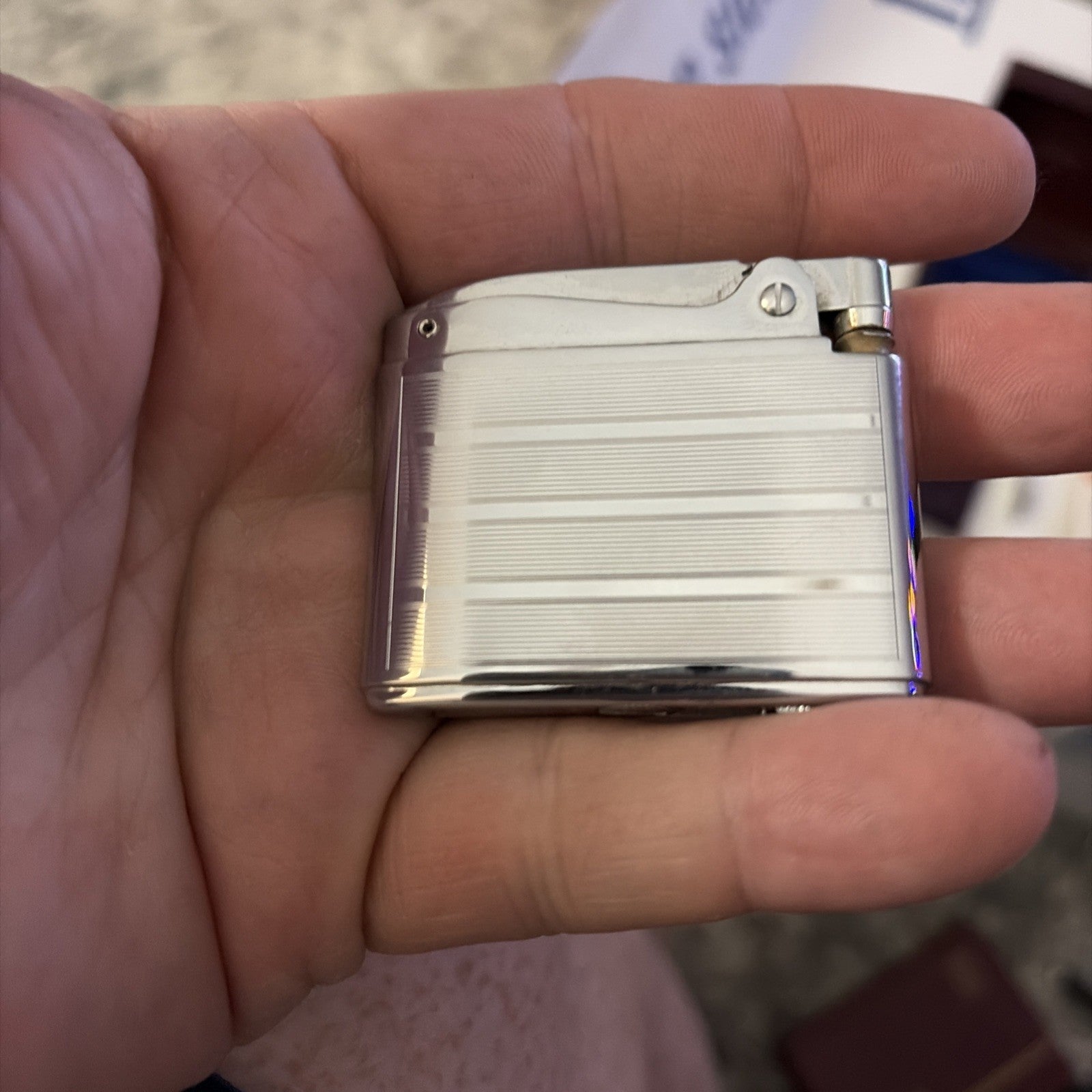 Vintage Ronson Adonis Lighter - GM Detroit Transmission 10 Year Service Award