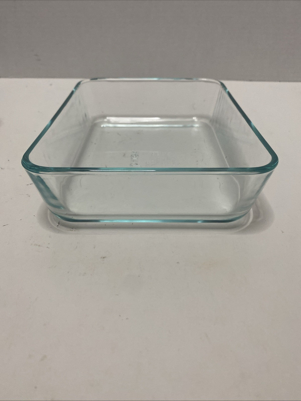 Vintage  PYREX 3 Cup Aqua Glass Baking Pan 7210 7" x5" x 1.5"  Made In USA
