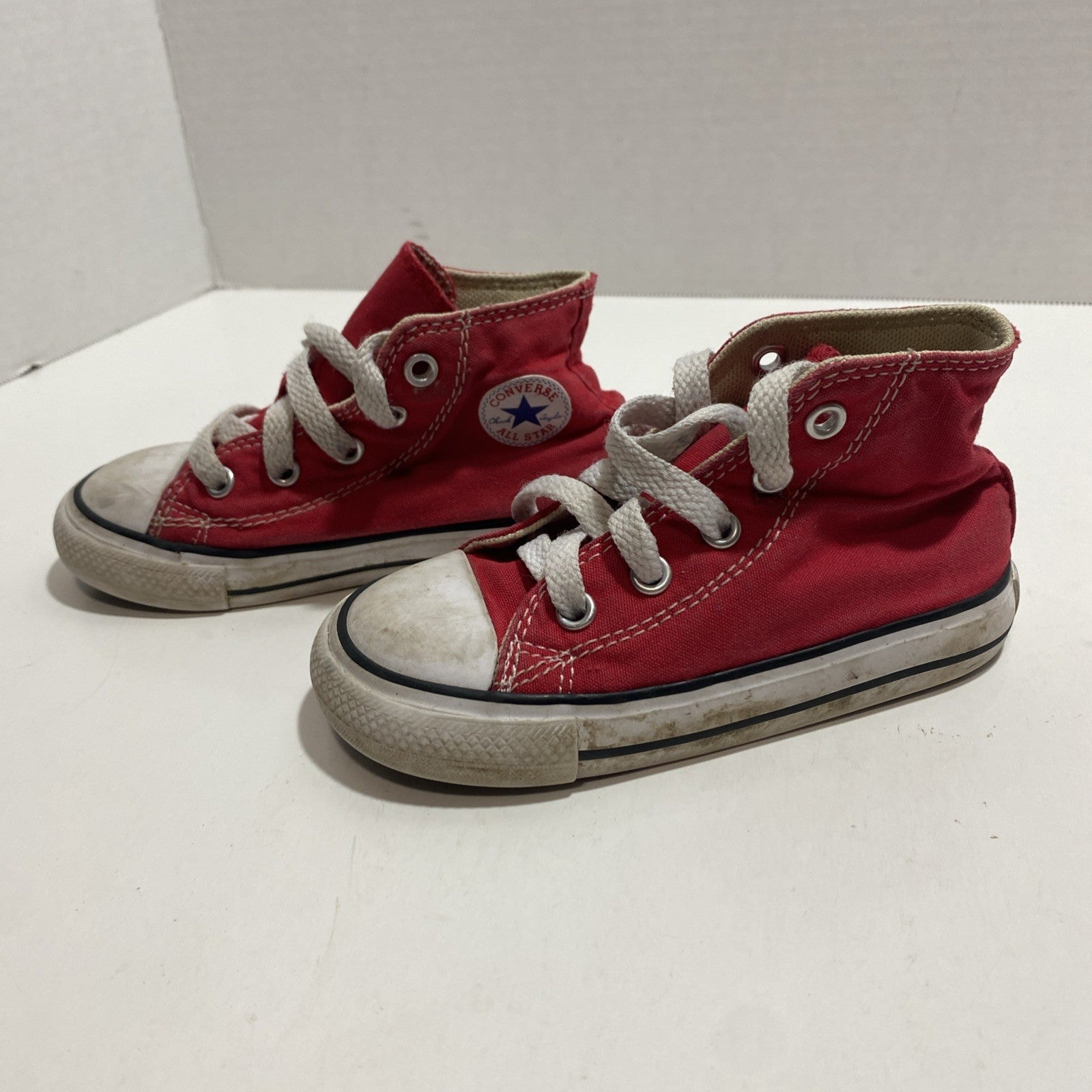 Converse Kids Chuck Taylor All Star High Top Shoes Red Size 7