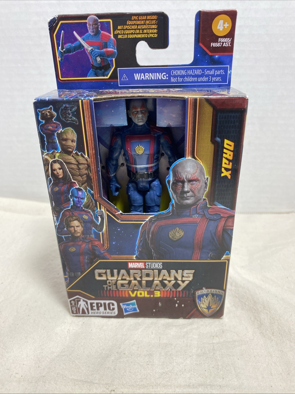 Marvel Guardians of the Galaxy Vol 3 Epic Hero Series 1 Drax Classic 4” 2023