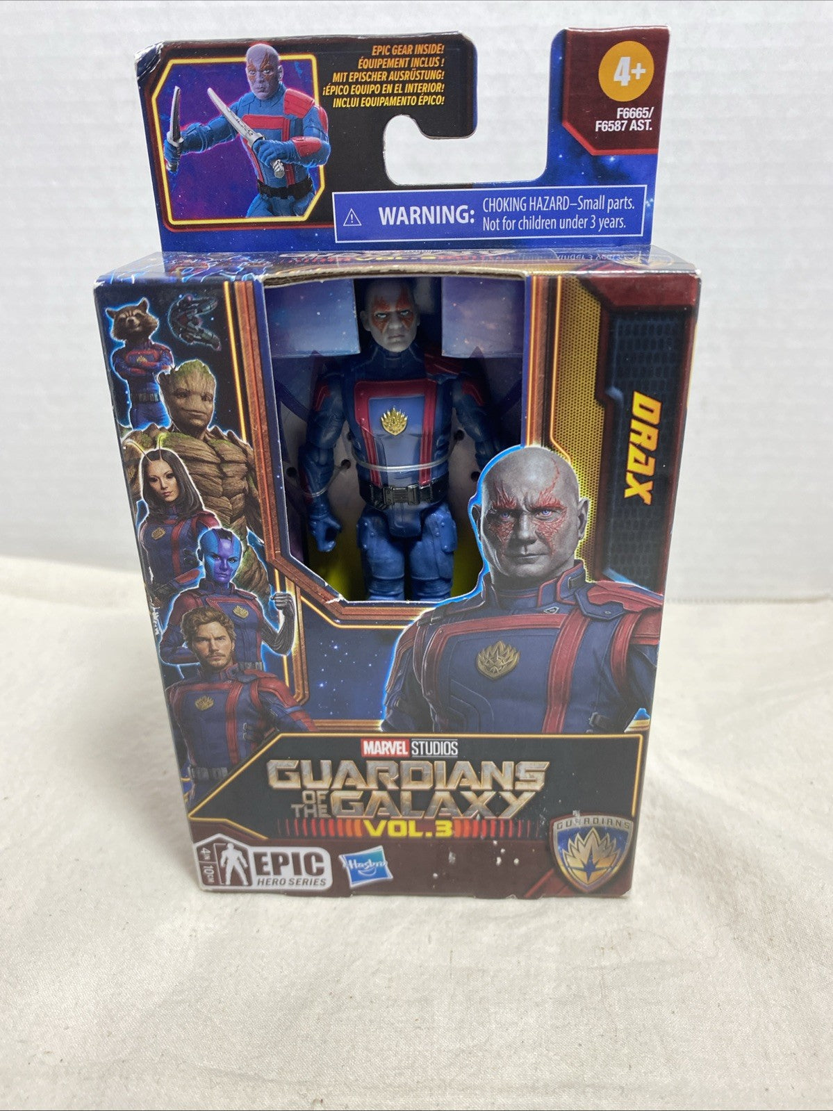 Marvel Guardians of the Galaxy Vol 3 Epic Hero Series 1 Drax Classic 4” 2023