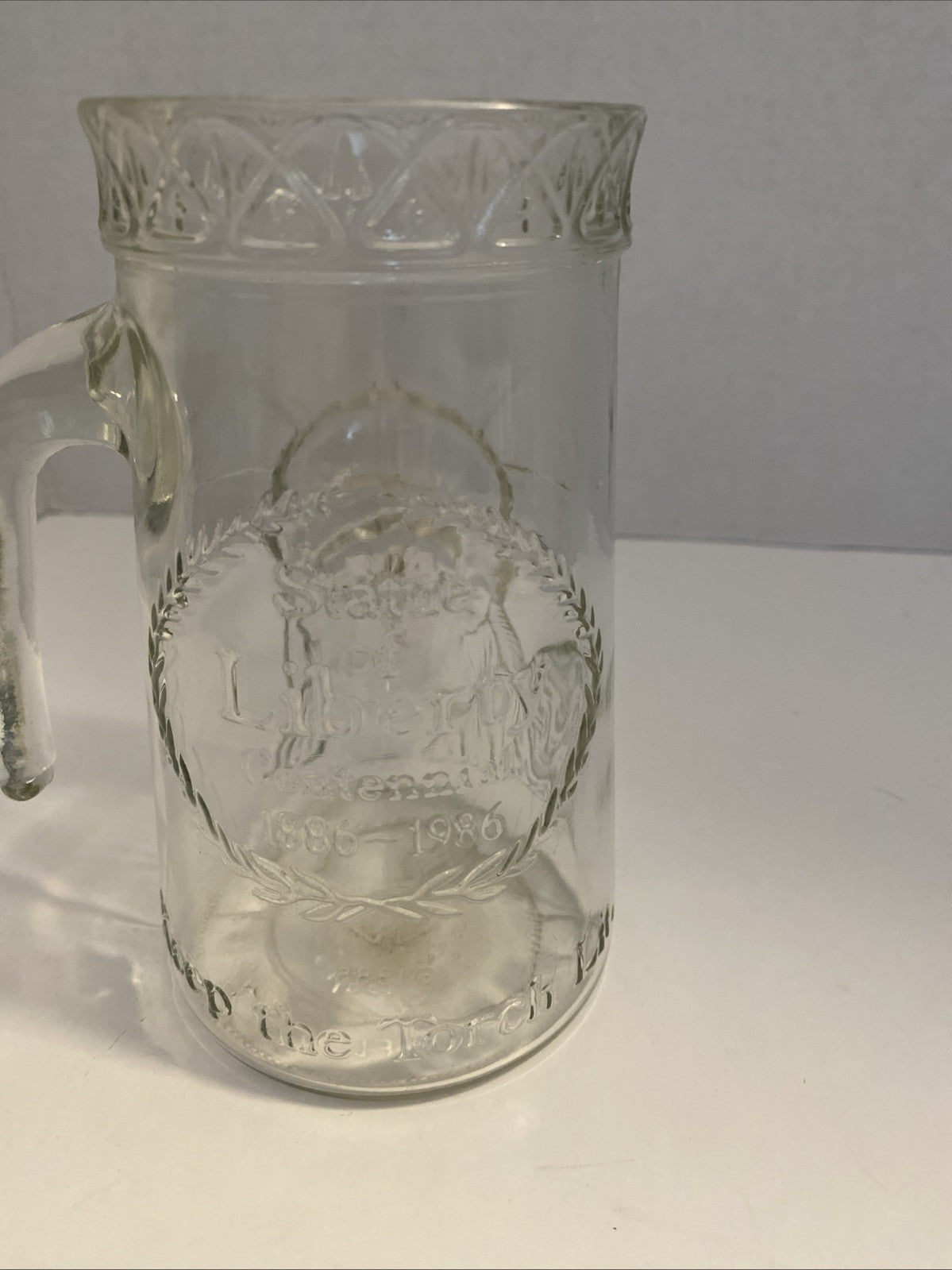 ANCHOR STATUE OF LIBERTY CENTENNIAL 1876-1976 DRINKING GLASS MUG