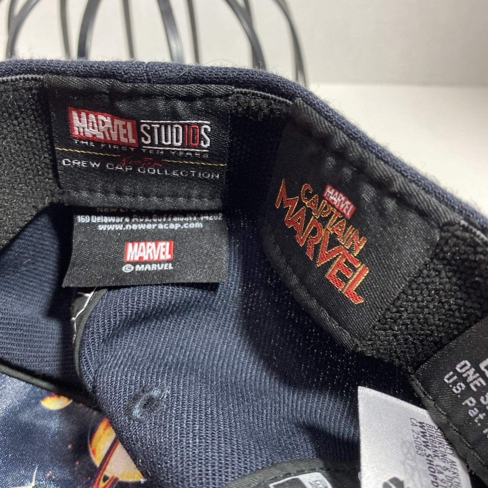 New Era 39Thirty Captain Marvel Studios 10 Years Hat Fitted One Size Stretch MCU
